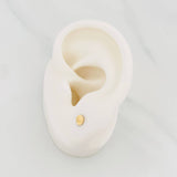 Topos Circulo Diamantado 0.7g / 5.6mm Oro Amarillo 18K