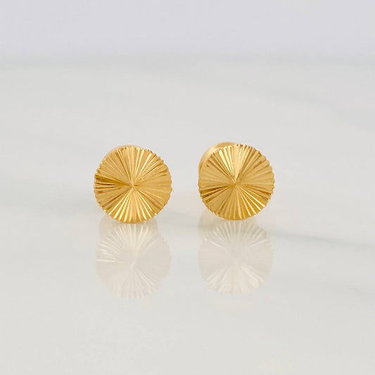 Topos Circulo Diamantado 0.85g / 6.71mm Oro Amarillo 18K