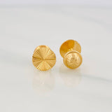 Topos Circulo Diamantado 0.85g / 6.71mm Oro Amarillo 18K