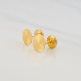 Topos Circulo Diamantado 0.85g / 6.71mm Oro Amarillo 18K