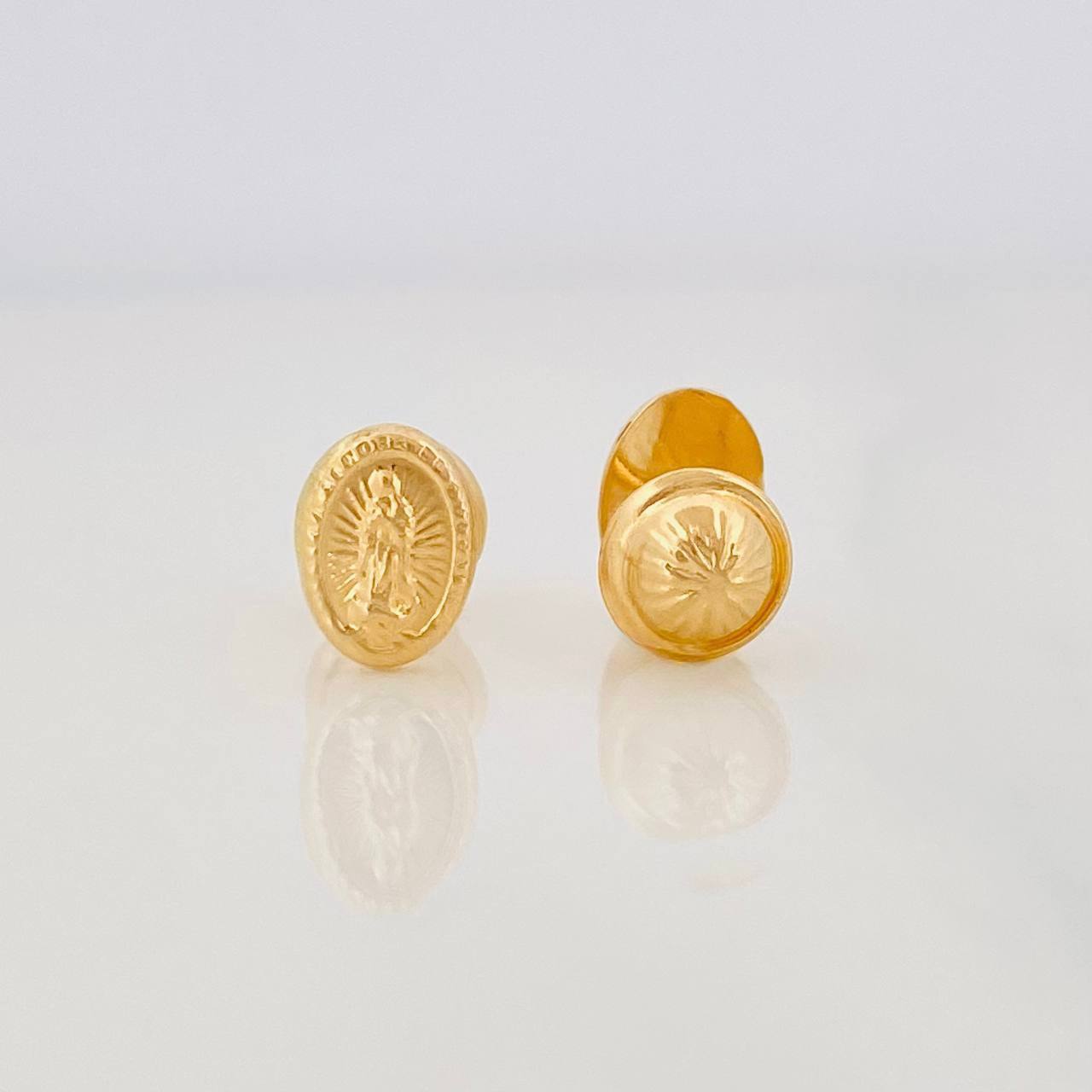 Topos Virgen Guadalupe 0.6g / 4.5mm Oro Amarillo 18K