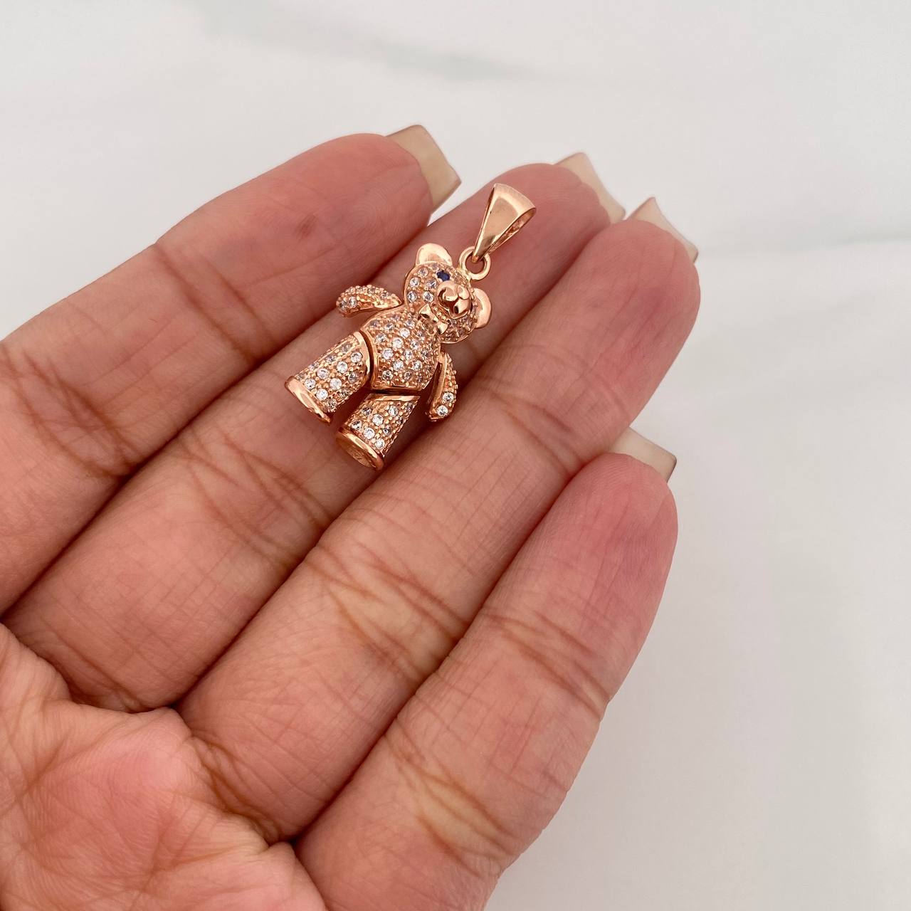 Dije Oso Articulado 4.55 g / 2.5 cm Oro Rosa 18K