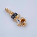 Dije Cabeza Pato Millonario 1.35gr / 2.1cm / Oro 18K $