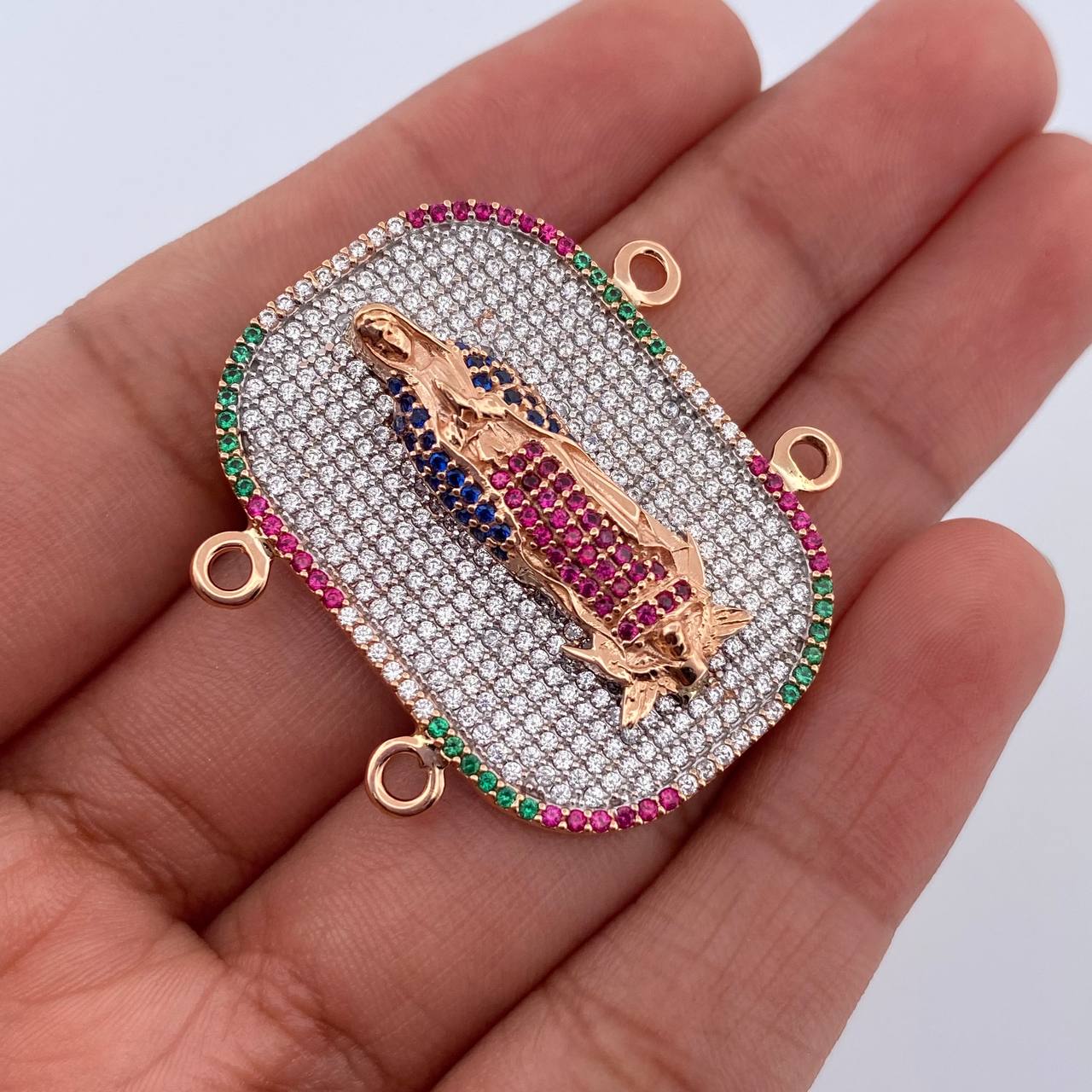 Herraje Virgen Guadalupe 9.1gr / 3.5cm / Oro 18K $