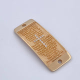 Herraje Placa Oracion 4.9gr / 3.4cm / Oro 18K $