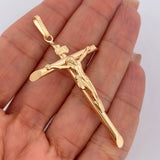 Dije Cruz Cristo 3.2gr / 6.3cm / Oro 18K $