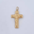 Dije Cruz Cristo San Benito 2.75gr / 4.2cm / Oro 18K $