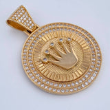 Dije Medalla Corona RX 10.25gr / 4.1cm / Oro 18K $