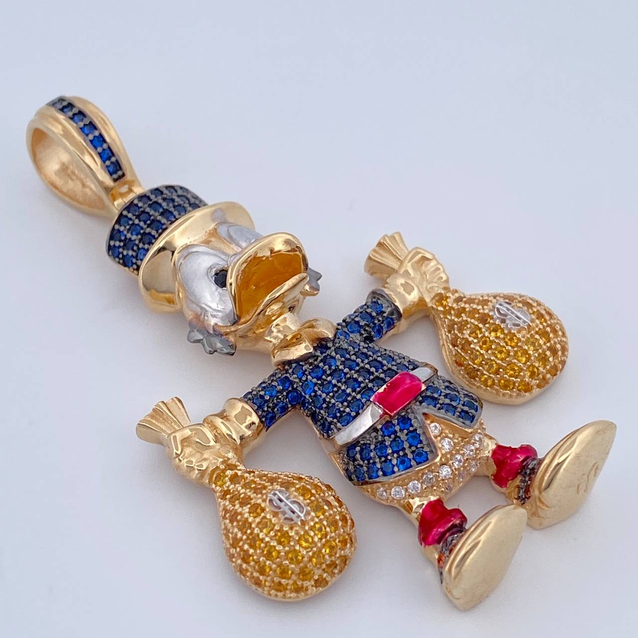 Dije Pato Bolsas Dinero 17.35gr / 5.5cm / Oro 18K $