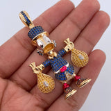 Dije Pato Bolsas Dinero 17.35gr / 5.5cm / Oro 18K $