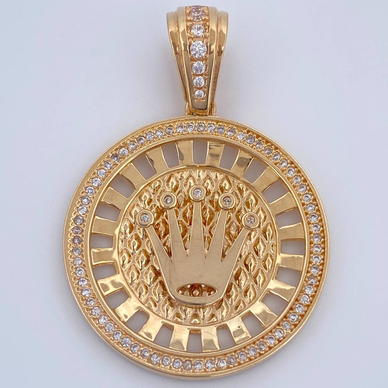 Dije Medalla Corona RX 9.2gr / 4cm / Oro 18K $