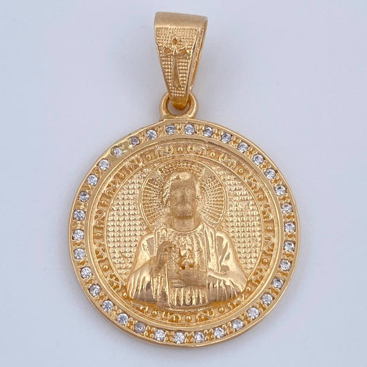 Dije Medalla Santo 4.85gr / 3.2cm / Oro 18K $