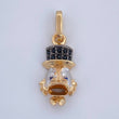 Dije Cabeza Pato Millonario 1.35gr / 2.1cm / Oro 18K $