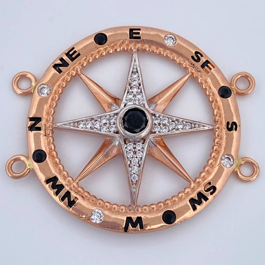 Herraje Estrella Cardinal 7.8gr / 3.2cm / Oro 18K $