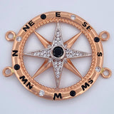 Herraje Estrella Cardinal 7.8gr / 3.2cm / Oro 18K $