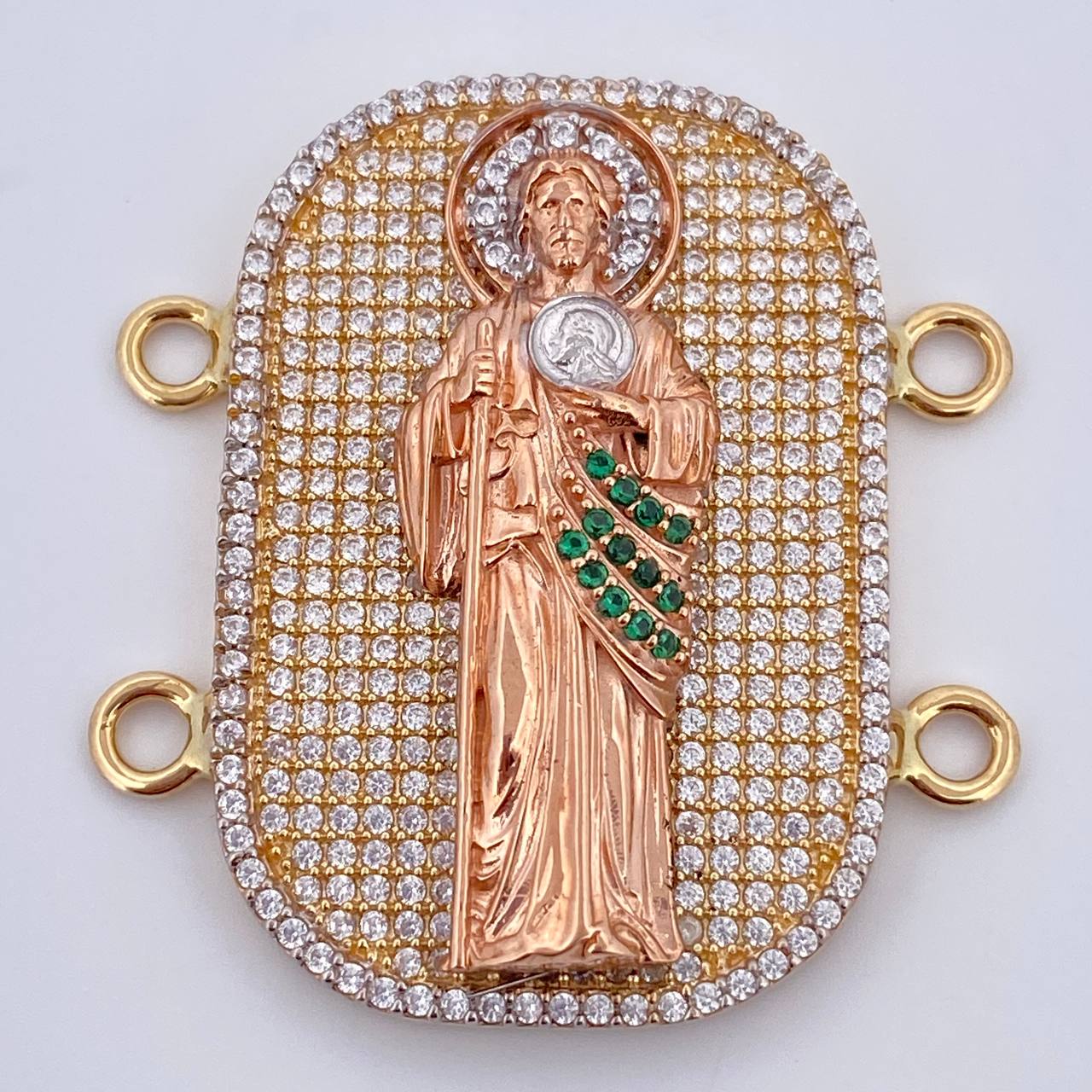 Herraje Placa San Judas Tadeo 10.35gr / 3.5cm / Oro 18K $