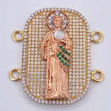 Herraje Placa San Judas Tadeo 10.35gr / 3.5cm / Oro 18K $