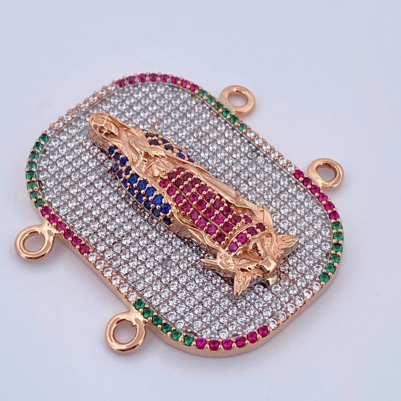 Herraje Virgen Guadalupe 9.1gr / 3.5cm / Oro 18K $