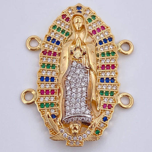 Herraje Virgen Guadalupe 9.5gr / 3.5cm / Oro 18K $