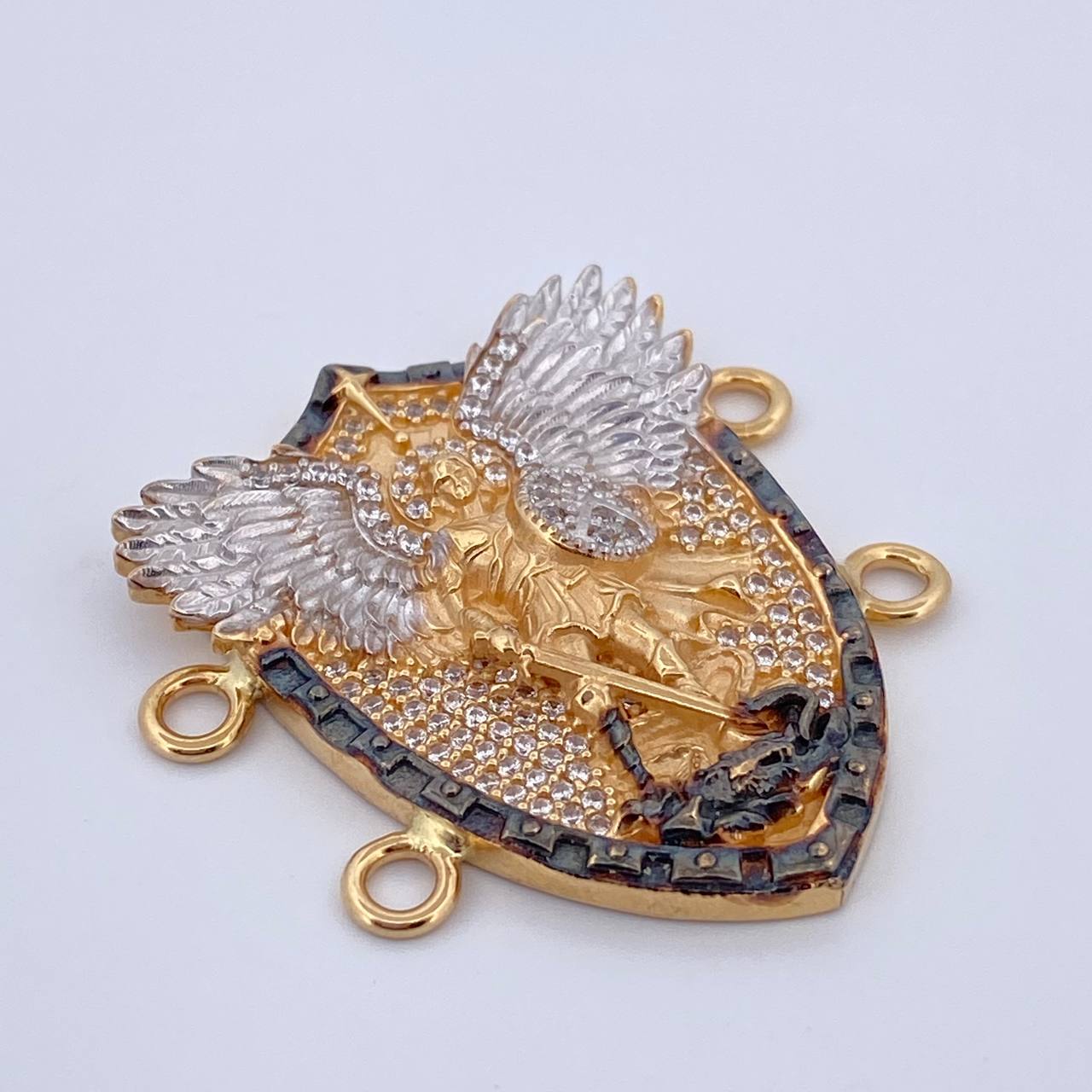 Herraje San Miguel Arcángel 9.5gr / 3.5cm / Oro 18K $