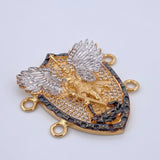 Herraje San Miguel Arcángel 9.5gr / 3.5cm / Oro 18K $