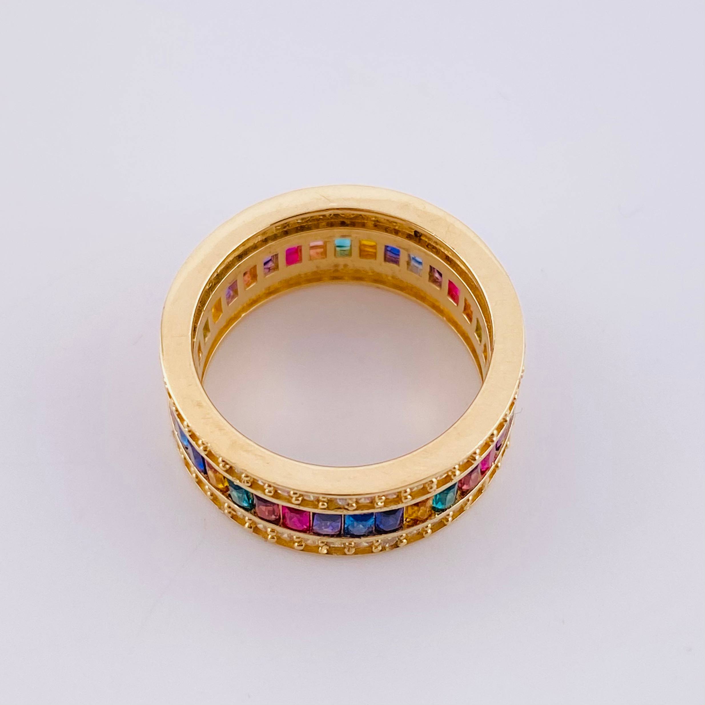 Anillo Churumbela Arcoiris 6.65 g / T5 1/2 Oro Amarillo 18K