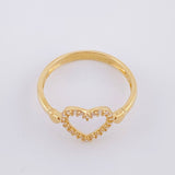 Anillo Corazon Silueta 1.65 g / T5 3/4 Oro Amarillo 18K