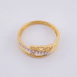 Anillo Carril Triple Corazon 2.05 g / T5 1/2 Oro Amarillo 18K