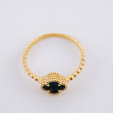 Anillo Trebol Burbuja 2.05 g / T6 1/4 Oro Amarillo 18K