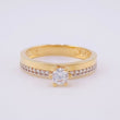 Anillo Solitario Churumbela 2.9 g / T7 1/4 Oro Amarillo 18K
