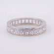 Anillo Carril Tupido 2.55 g / T6 Oro Blanco 18K