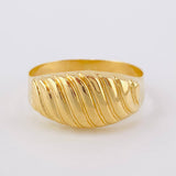 Anillo Multilíneas Paralelas 1.8 g / T7 1/4 Oro Amarillo 18K