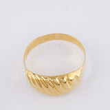 Anillo Multilíneas Paralelas 1.8 g / T7 1/4 Oro Amarillo 18K