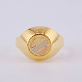 Anillo Sello Circulo 1.65 g / T6 1/4 Oro Amarillo 18K