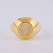 Anillo Sello Circulo 1.6 g / T5 3/4 Tres Oros 18K