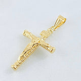 Dije Cruz Cristo 1.65gr / 4.3cm / Oro Amarillo 18K