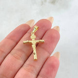 Dije Cruz Cristo 1.65gr / 4.3cm / Oro Amarillo 18K