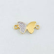 Herraje Mariposa 1.1gr / 1.7cm / Oro Amarillo 18K *