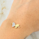 Herraje Mariposa 1.1gr / 1.7cm / Oro Amarillo 18K *
