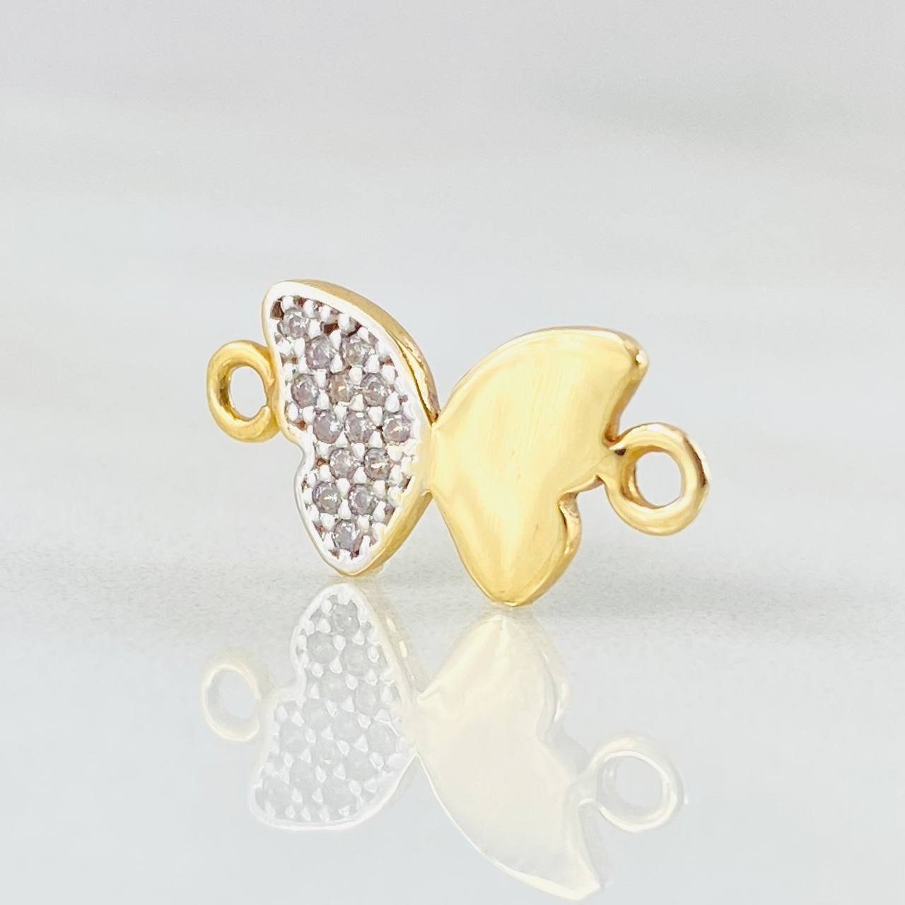 Herraje Mariposa 1.1gr / 1.7cm / Oro Amarillo 18K *