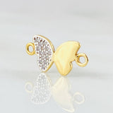 Herraje Mariposa 1.1gr / 1.7cm / Oro Amarillo 18K *