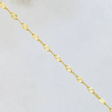 Cadena Flor Espejo 0.8gr / 45cm / Oro Amarillo +3 18K *