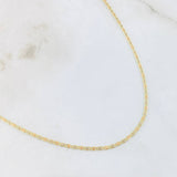 Cadena Plana 1.75gr / 50cm / Tres Oros +3 18K
