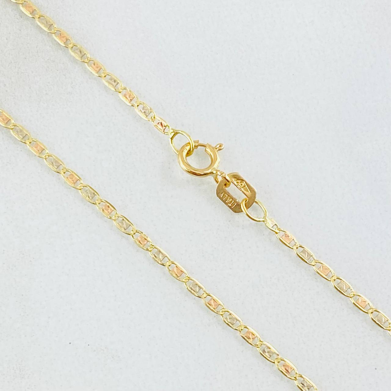 Cadena Plana 1.75gr / 50cm / Tres Oros +3 18K