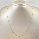 Cadena Plana 1.75gr / 50cm / Tres Oros +3 18K