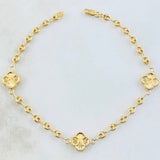 Pulso GC Trebol Dorado 2.65gr / 18.5cm / Oro Amarillo 18K ©