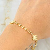 Pulso GC Trebol 2.65gr / 20cm / Oro Amarillo 18K