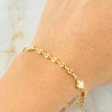 Pulso GC Trebol 2gr / 16.5cm / Oro Amarillo 18K *