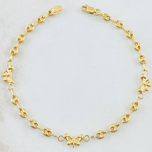 Pulso GC Mariposa 2.2gr / 18cm / Oro Amarillo 18K