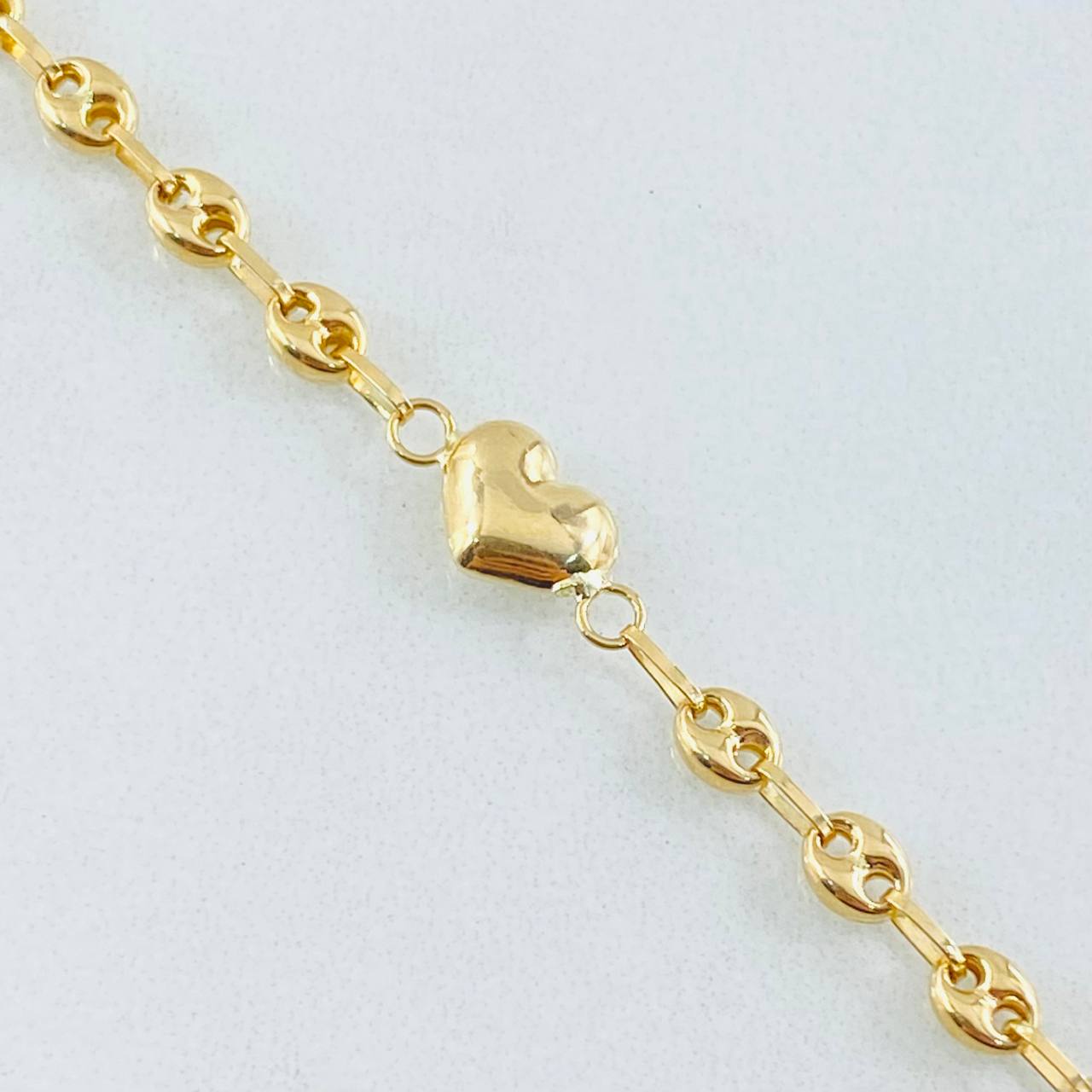 Pulso GC Corazón 2.4gr / 20cm / Oro Amarillo 18K *